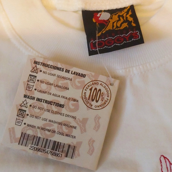 (Set of 2) Peru Embroidered Kid's Tee, Medium and Large - Picture 5 of 5